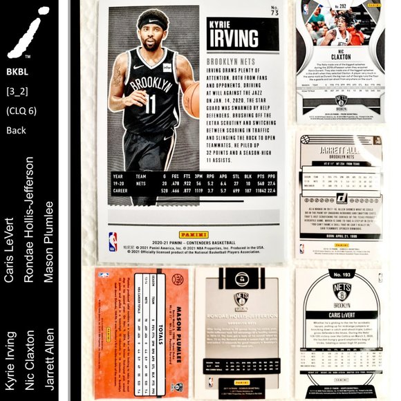 Brooklyn Nets 6 Card Lot - BKBL [3_2] - Picture 2 of 14